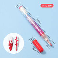 Thumbnail for NailWisp - 12 Colors Ultra Thin Curve Manicure Marker