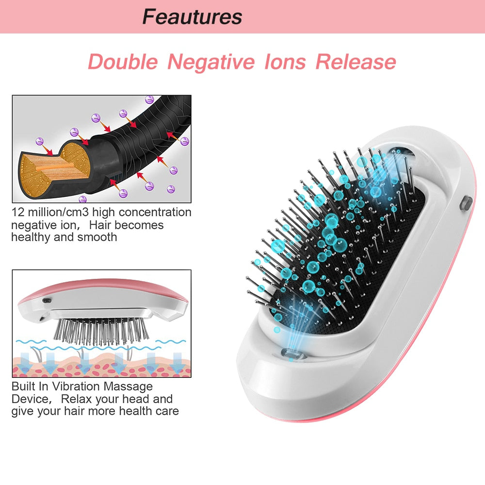 FrizzStop - Portable Electric Ionic Hairbrush