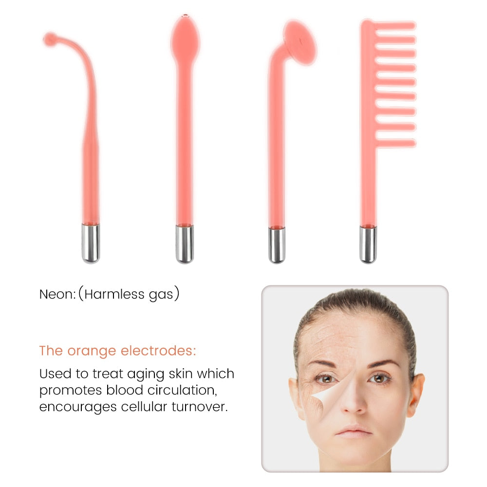 GlowWand - Get Flawless Skin With 4 In 1 High Frequency Electrode Wand Beauty Device